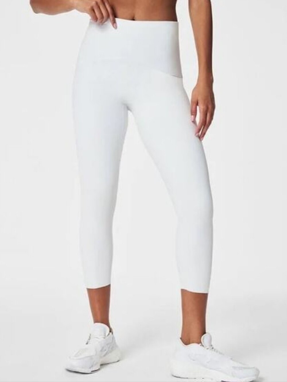 Spanx Booty Boost 7/8 Length Ultimate Opacity White Leggings Compression Size L